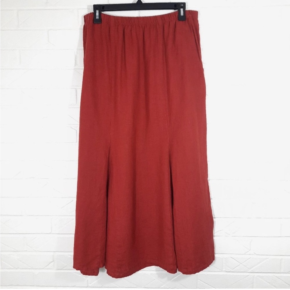 100% Linen FLAX Vintage Skirt